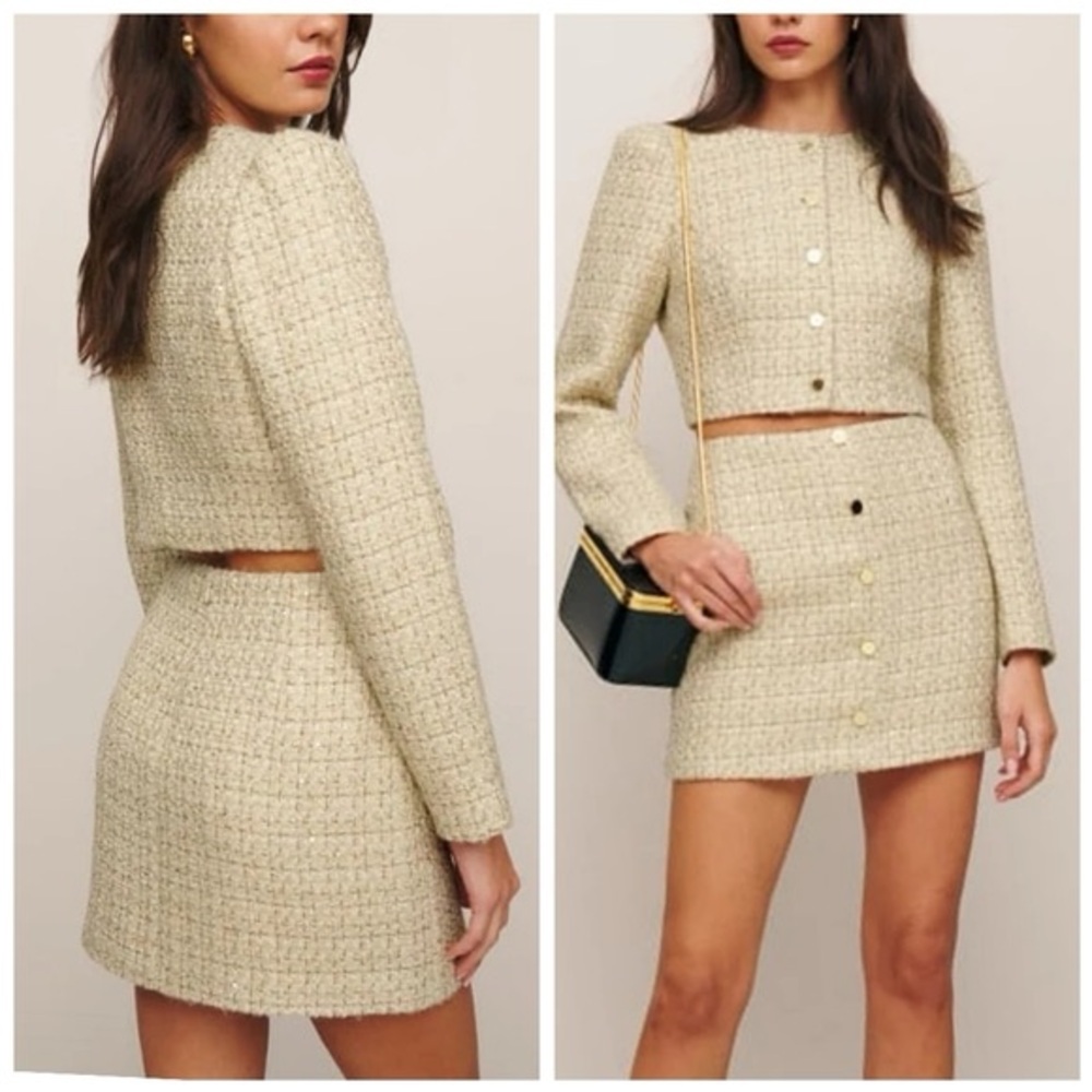 Reformation Tweed Set